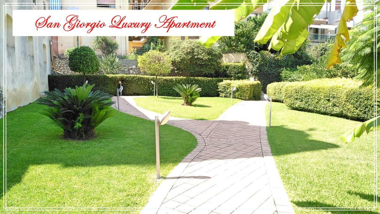 San Giorgio Luxury Apartment Taormina-Panoramic Pool & Parking Space Bagian luar foto