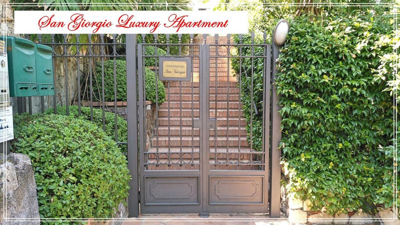 San Giorgio Luxury Apartment Taormina-Panoramic Pool & Parking Space Bagian luar foto